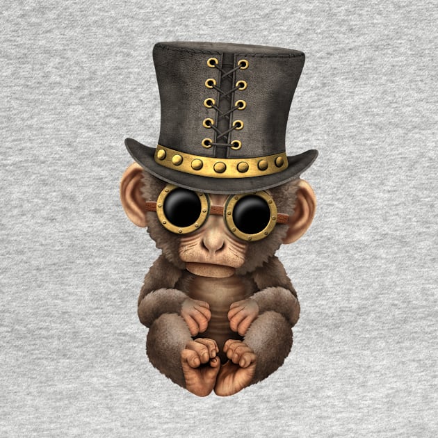 Steampunk Baby Monkey by jeffbartels